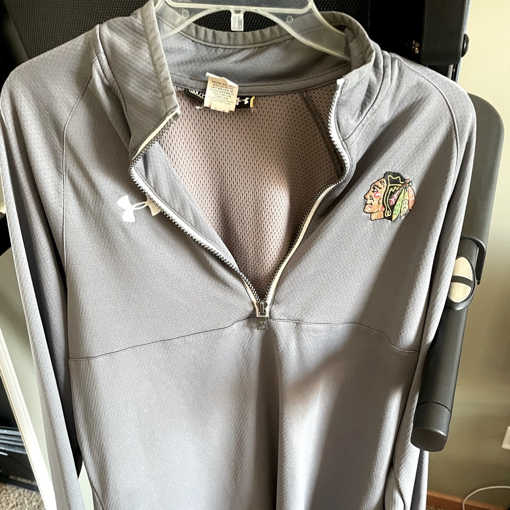 Blackhawks quarter zip jacket